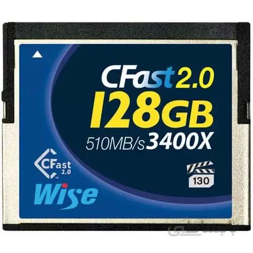 کارت حافظه سن دیسک Wise Advanced 128GB CFast 2.0 3400X 510mb