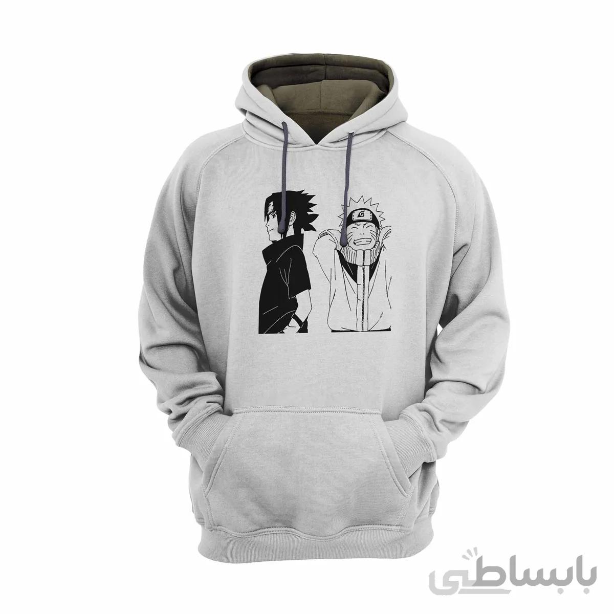 هودی سفید طرح طرح انیمه ناروتو Naruto کد KCT10427 کد 285562