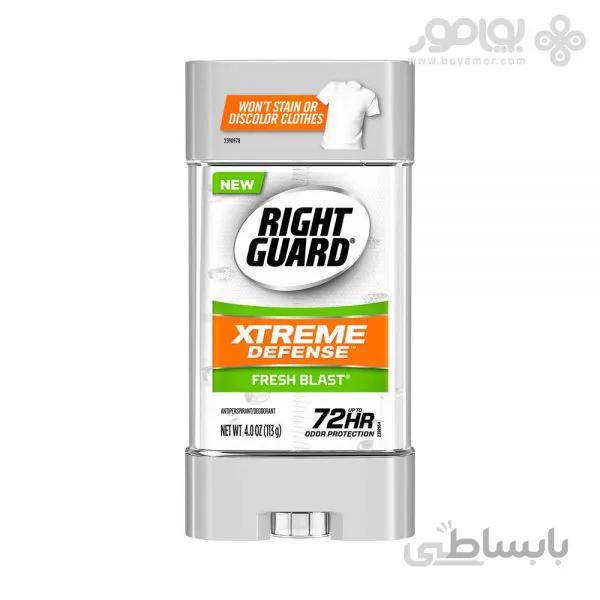دئودورانت ژله ای رایت گارد مدل XTREME DEFENSE رایحه FRESH BLAST
