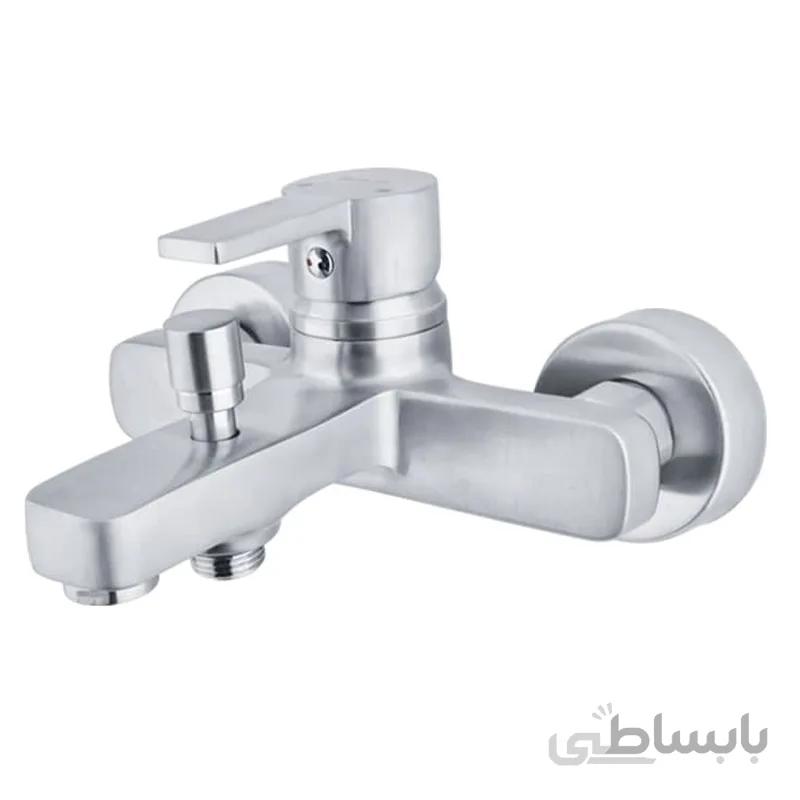 شیر حمام کسری مدل امگا کروم مات