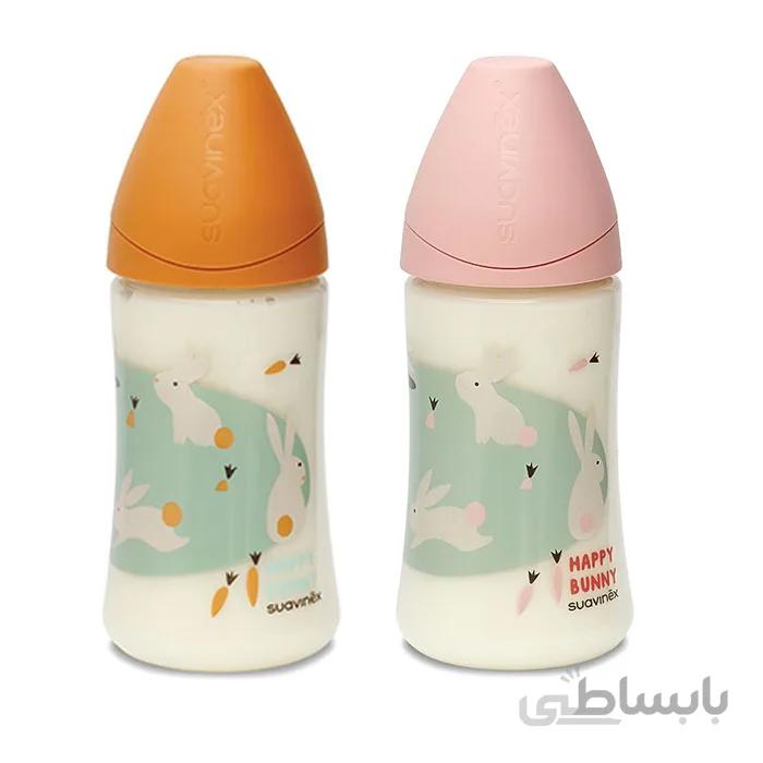 شیشه شیر طلقی طرح دار 270 میل Suavinex