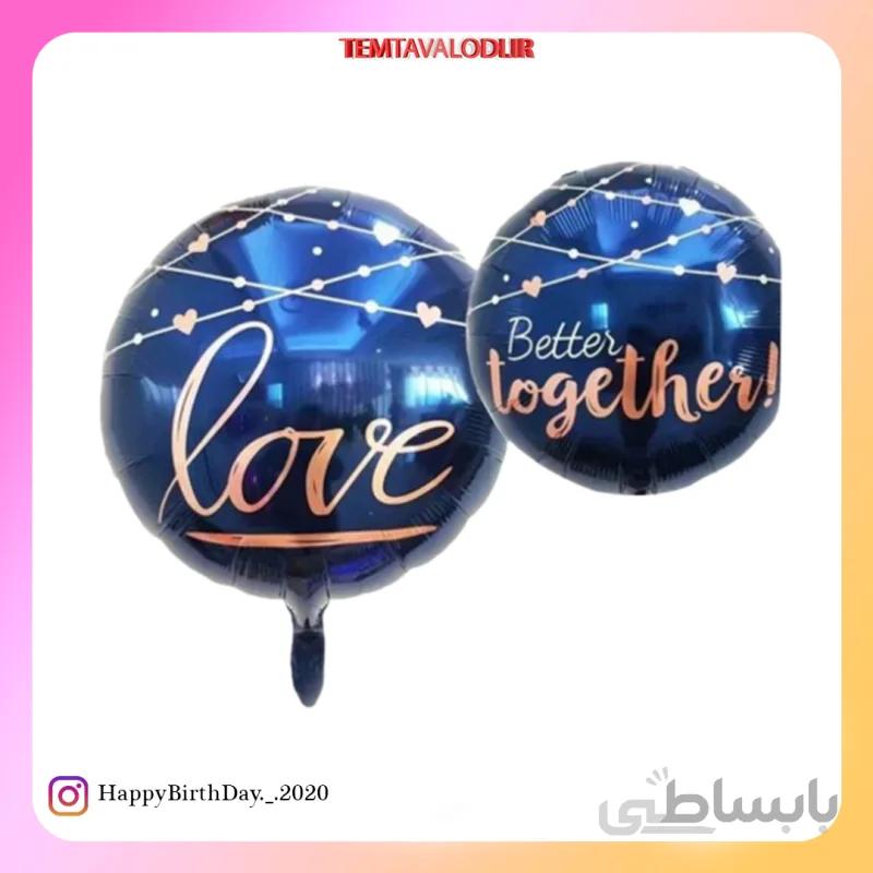 بادکنک فویلی لاو گرد