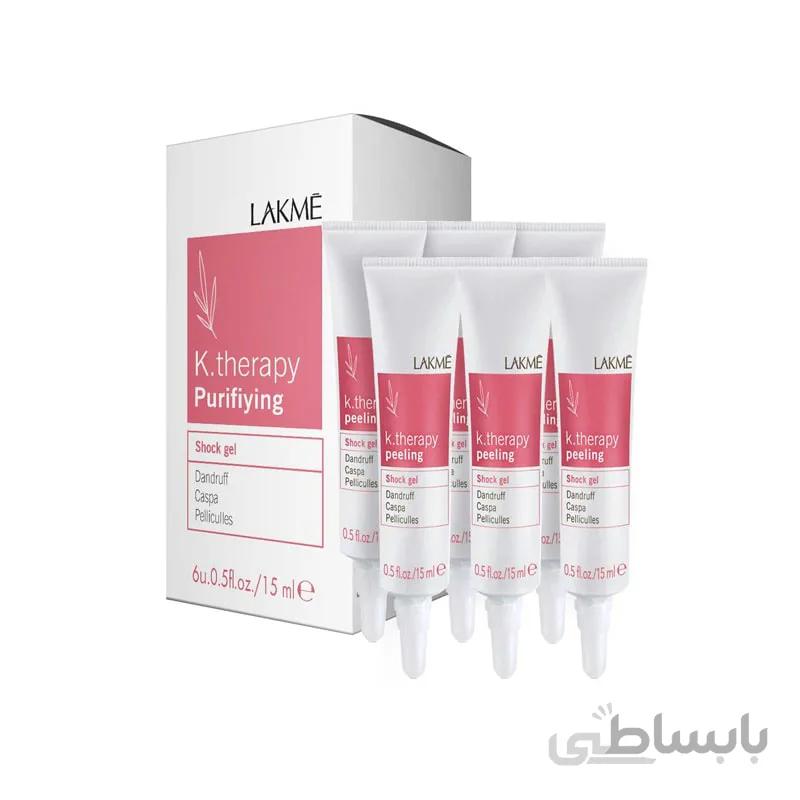 ژل ضد شوره موی خشک لاکمه تراپی Lakme K-Therapy Peeling Shock Gel 15ml