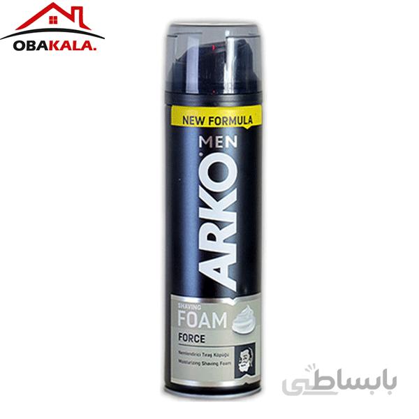 فوم اصلاح آرکو مدل Force حجم 200 میل ا Arko Force Shaving Foam 200 ml