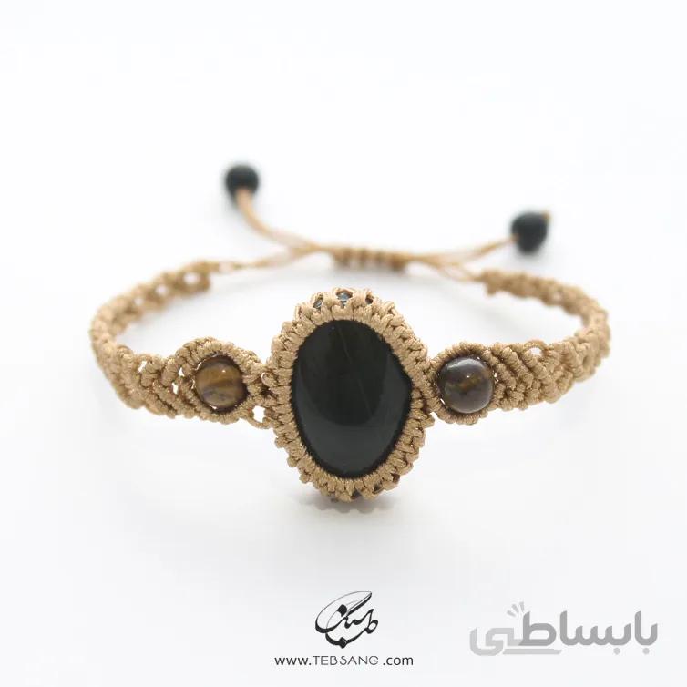 دستبند سنگ چشم ببر، عقیق، اونیکس MB-101
