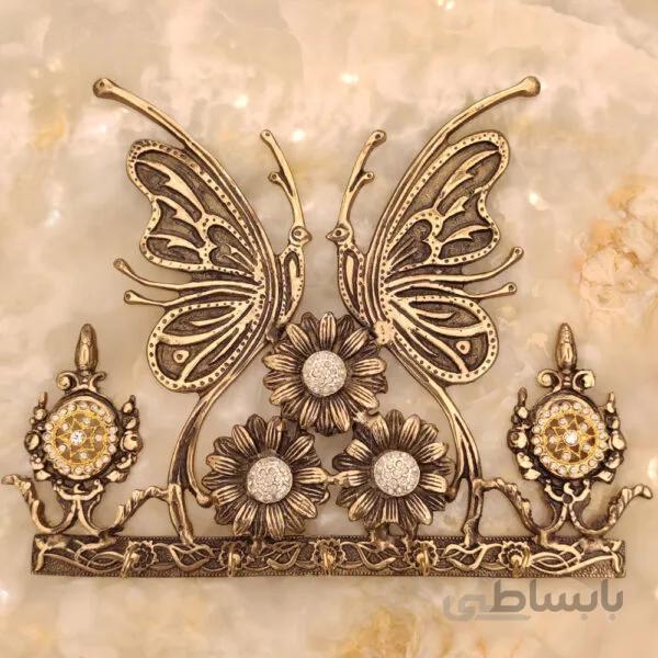 جا کلیدی برنزی طرح پروانه کد ۲۴۴