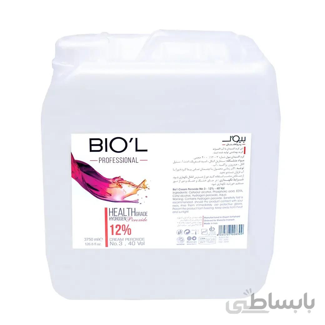 اکسیدان بیول شماره 3 12% 3750 میل ا Biol Oxidant No3 %12 3750ml