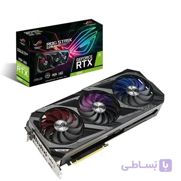 کارت گرافیک  ایسوس  مدل  ROG-STRIX-RTX3090-O24G-GAMING حافظه 24 گیگابایت