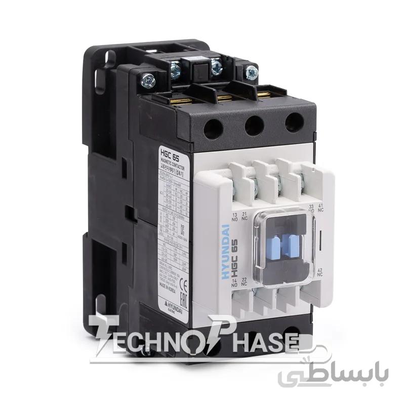 کنتاکتور 65 آمپر (220VAC) هیوندای مدل HGC