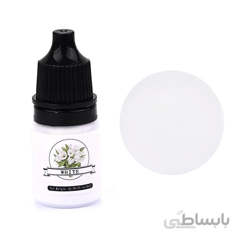 رنگ مایع شمع سفید اسانس دار