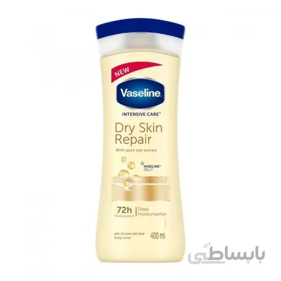 لوسیون بدن وازلین Vaseline حاوی عصاره جو دوسر مخصوص پوست های خشک حجم میل 400