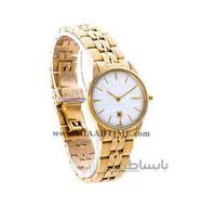 ساعت مچی ویولت زنانه کلاسیک گرد فلزی طلایی صفحه سفید کد 0459/2L