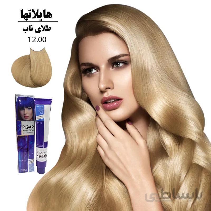 رنگ مو پیگار کراتینه طلای ناب 12.00