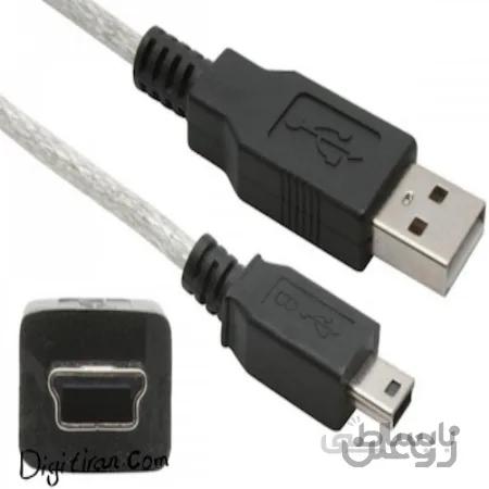 کابل هارد اکسترنال ۱ متری usb2  | کابل دوربین MINI USB | کابل USB دوربینکابل USB دوربین