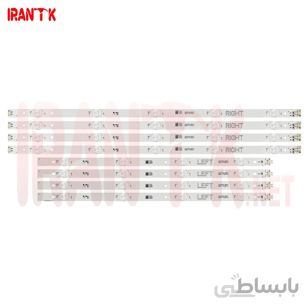 بک لایت 49LJ و 49UJ و 49UK هر خط 9 لامپ 9LED مناسب 49LJ5500