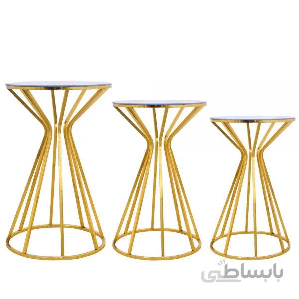 میز عسلی وزرا مدل MI126 مجموعه سه عددی