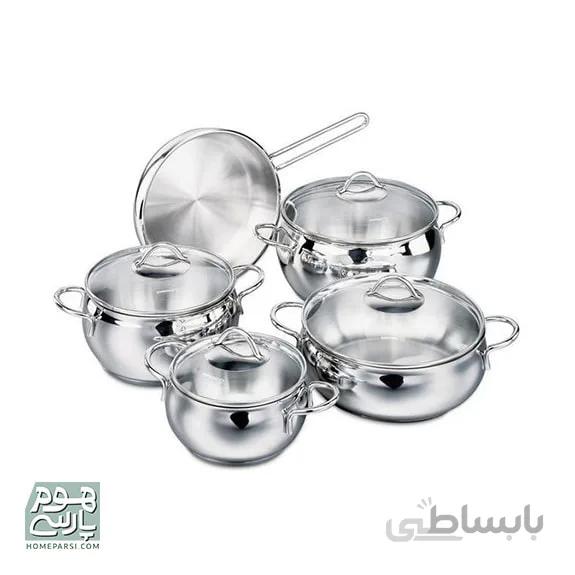 سرویس قابلمه 9 پارچه کرکماز مدل A1800 tombikسرویس قابلمه 9 پارچه کرکماز مدل A1800 tombik