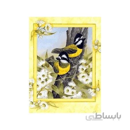 نخ و نقشه تابلو فرش گل کد 44 طرح چکاوک