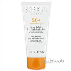 ضد افتاب پوست خشک و حساس ساسکین Soskin spf 50