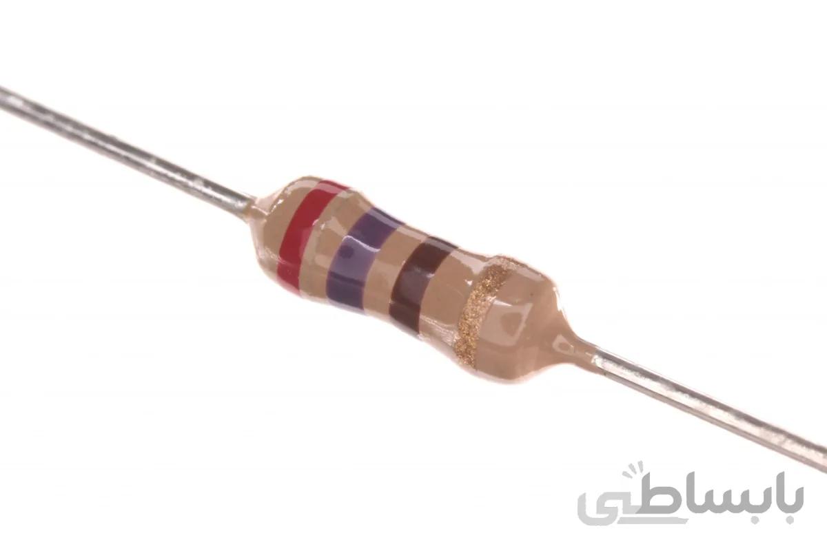 RESISTOR 2W 270R %5 – مقاومت ۲ وات ۲۷۰ اهم ۵% کربنی