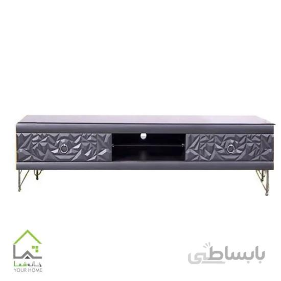 میز تلویزیون طول 210 طرحدار مشکی