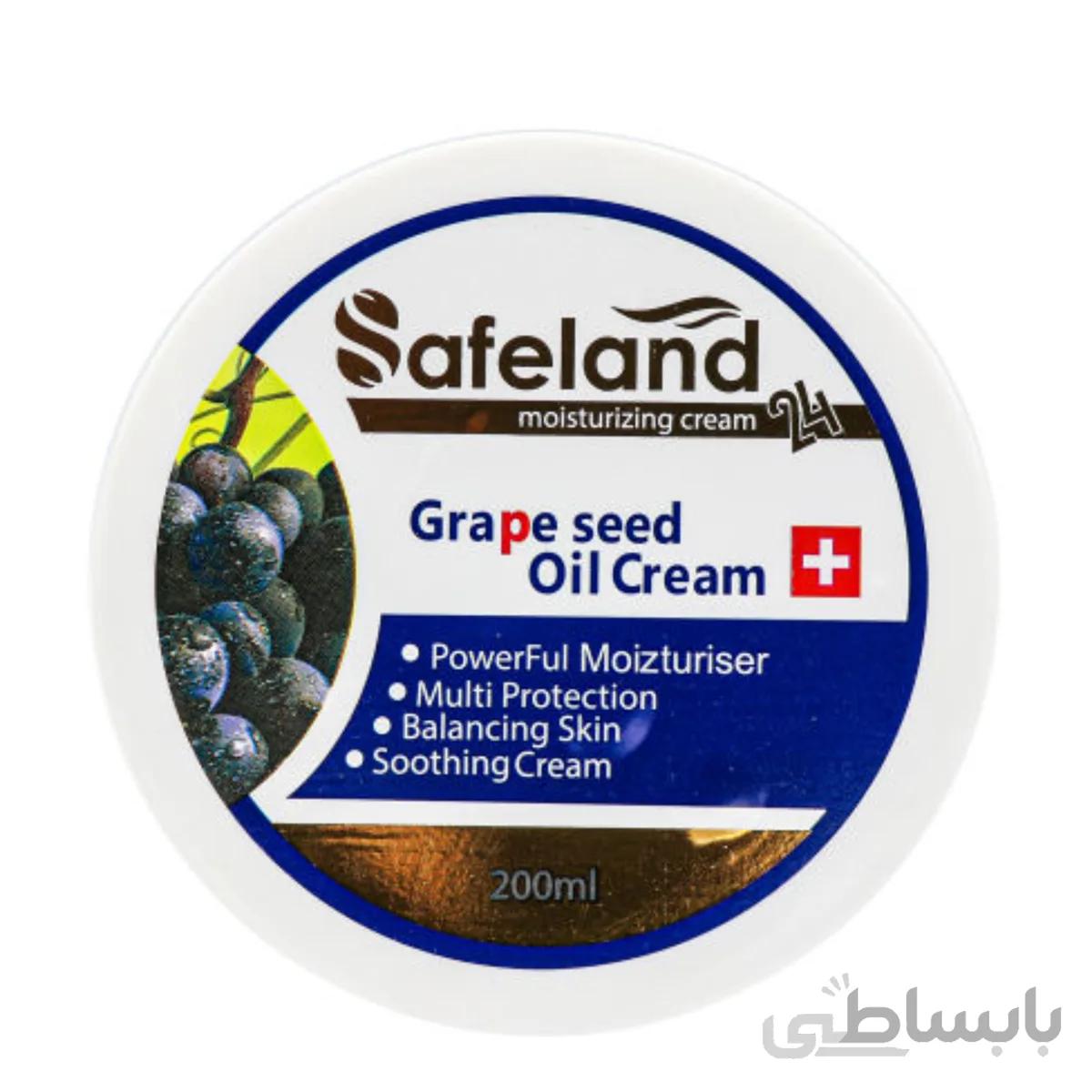 کرم مرطوب کننده سیفلند مدل Grape Seed Oil حجم 200 میلی لیتر