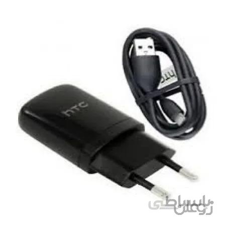 شارژر اورجینال دو تیکه گوشی اچ تی سی htc  به همراه کابل اصلی (1000ma) - (کیفیت عالی) - ارسال رایگان