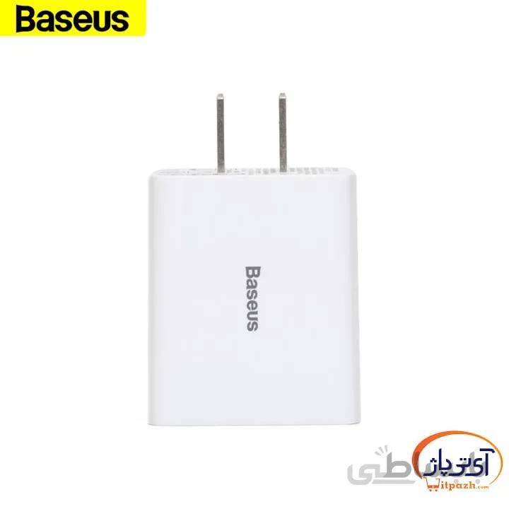 شارژر دیواری 2 پورت باسئوس مدل TZCCFS-C02 خروجی 18 وات
