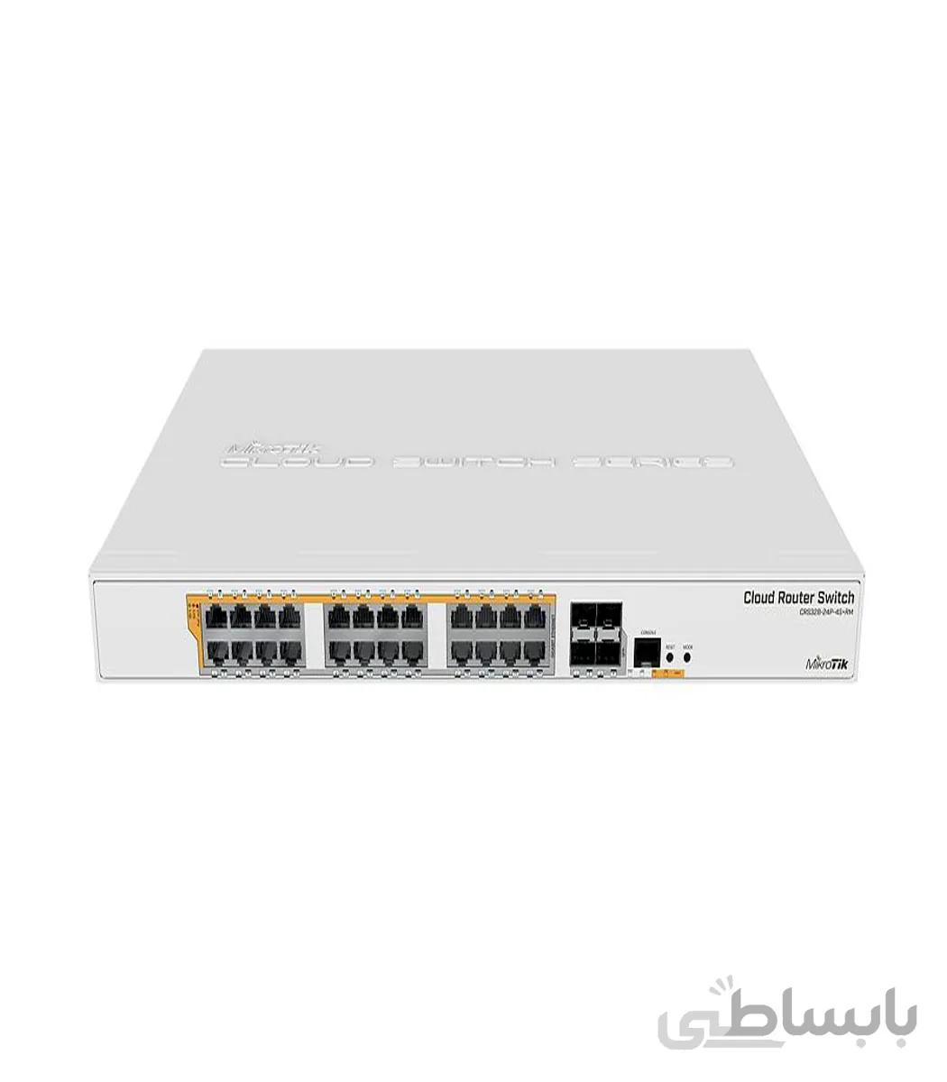 سوئیچ میکروتیک CRS328-24P-4S+RM ا Mikrotik CRS328-24P-4S+RM