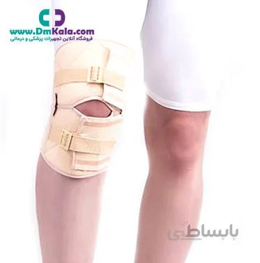زانوبند قابل تنظیم با کشکک باز (ابری) (کد:310281) آدور ا Ador Adjustable knee brace with open patella cloudy Code-310281