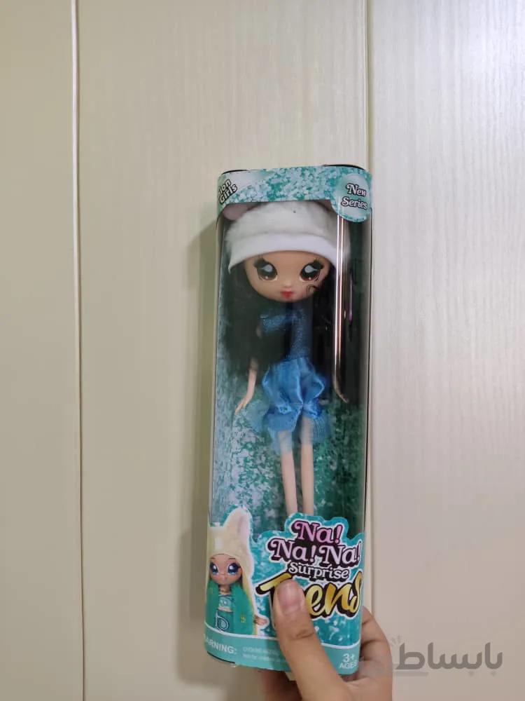 عروسک نا نا نا مو مشکی کلاه سفید