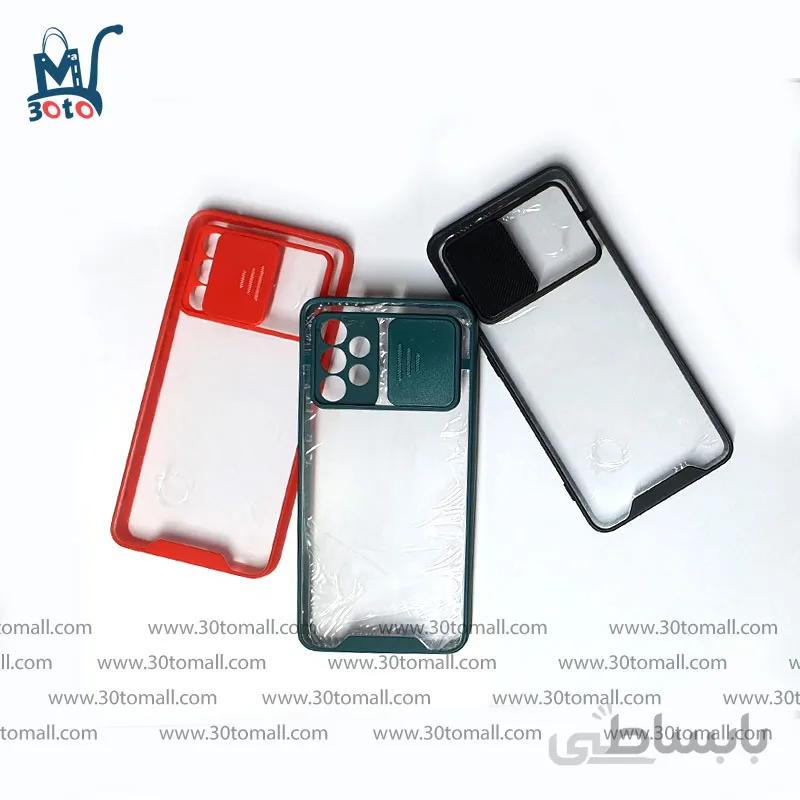 قاب شفاف ضربه گیر و محافظ لنزدار کشویی سامسونگ a52