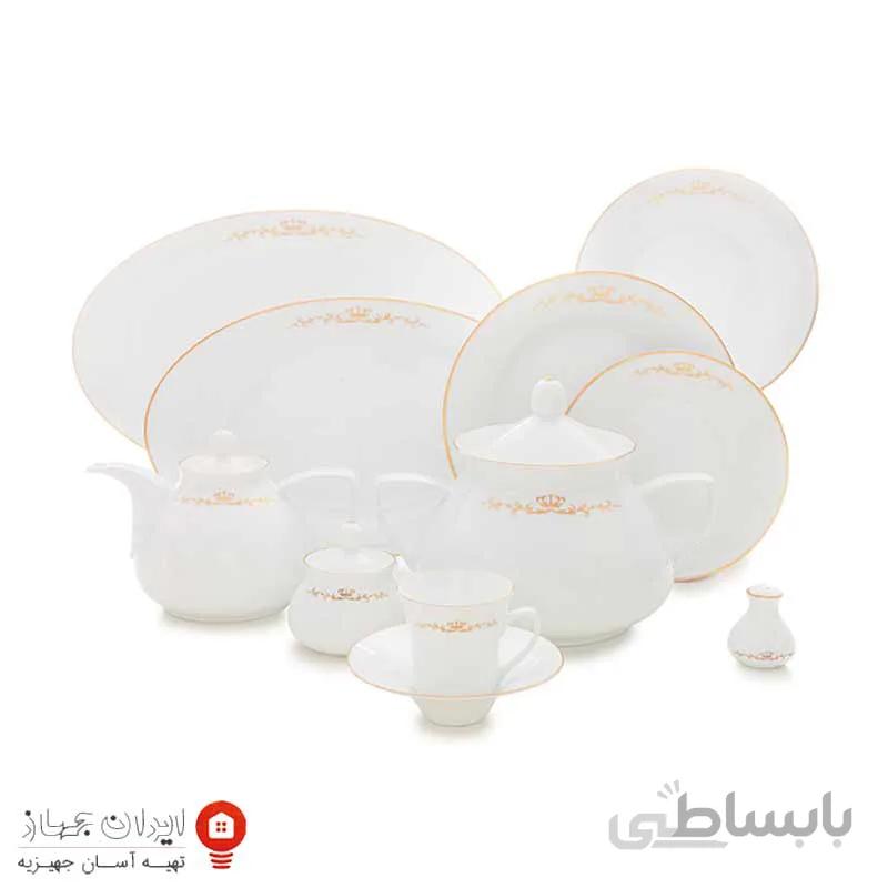 سرویس چینی کوئین سری شهرزاد 108 پارچه ۱۲ نفره