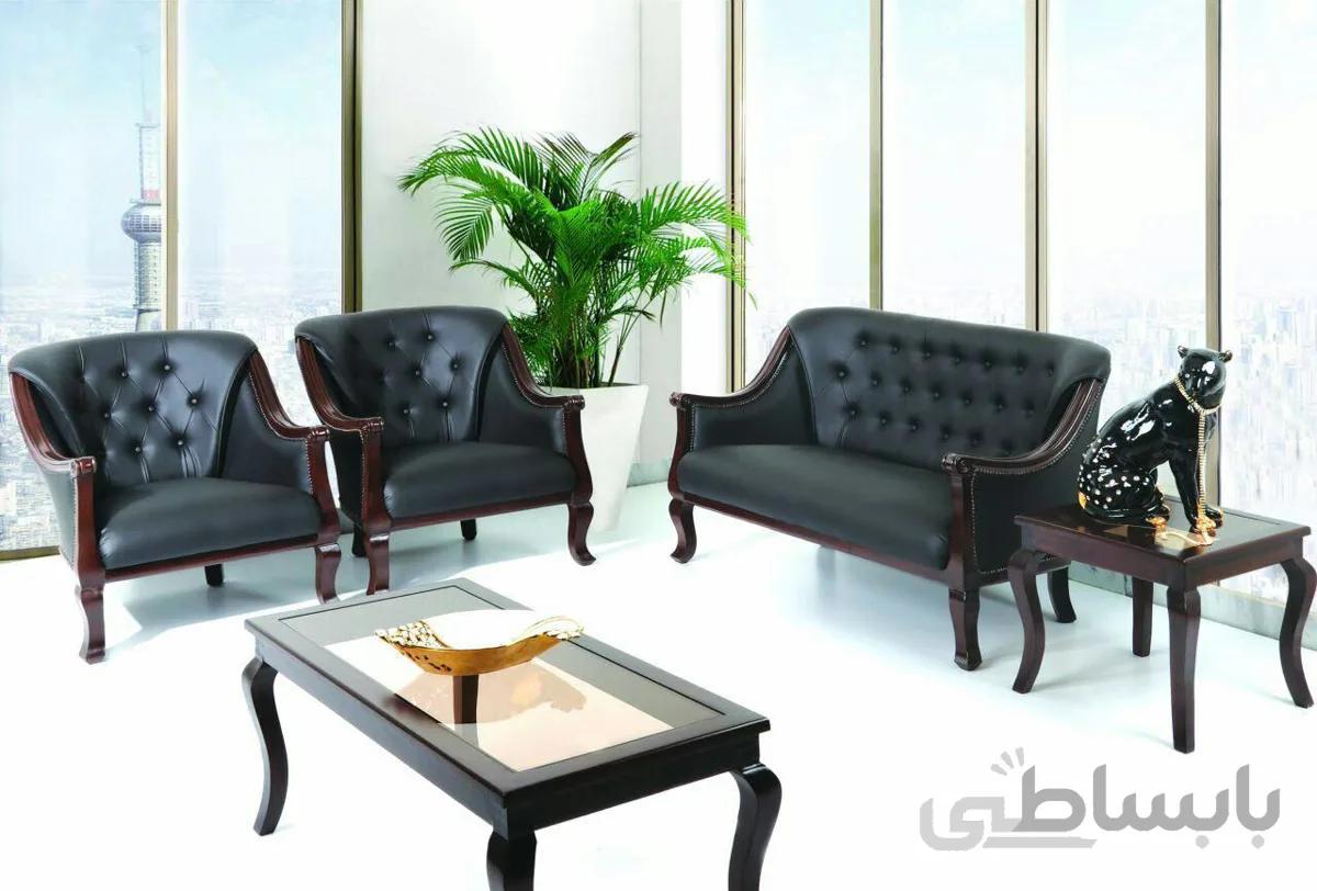 نیم ست مبلمان اداری مدل لوئی