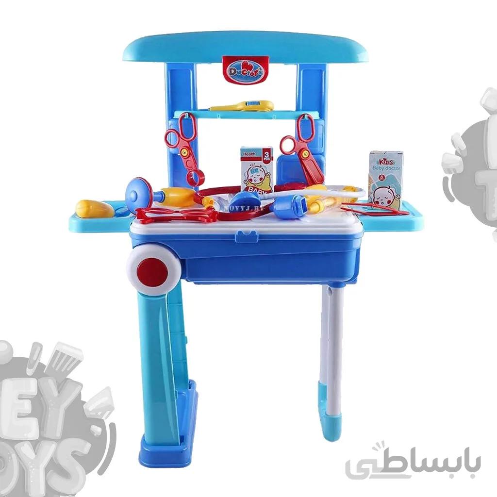 دکتری چمدانی آبی سفید