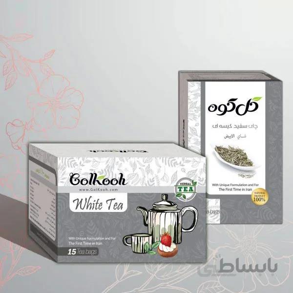 دمنوش صددرصد طبیعی چای سفید گل کوه ( ۱۵ عددی )