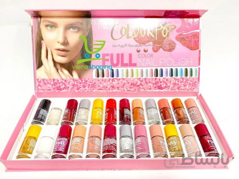 لاک ناخن فول کالر با طیف رنگی بالایی full nail polish