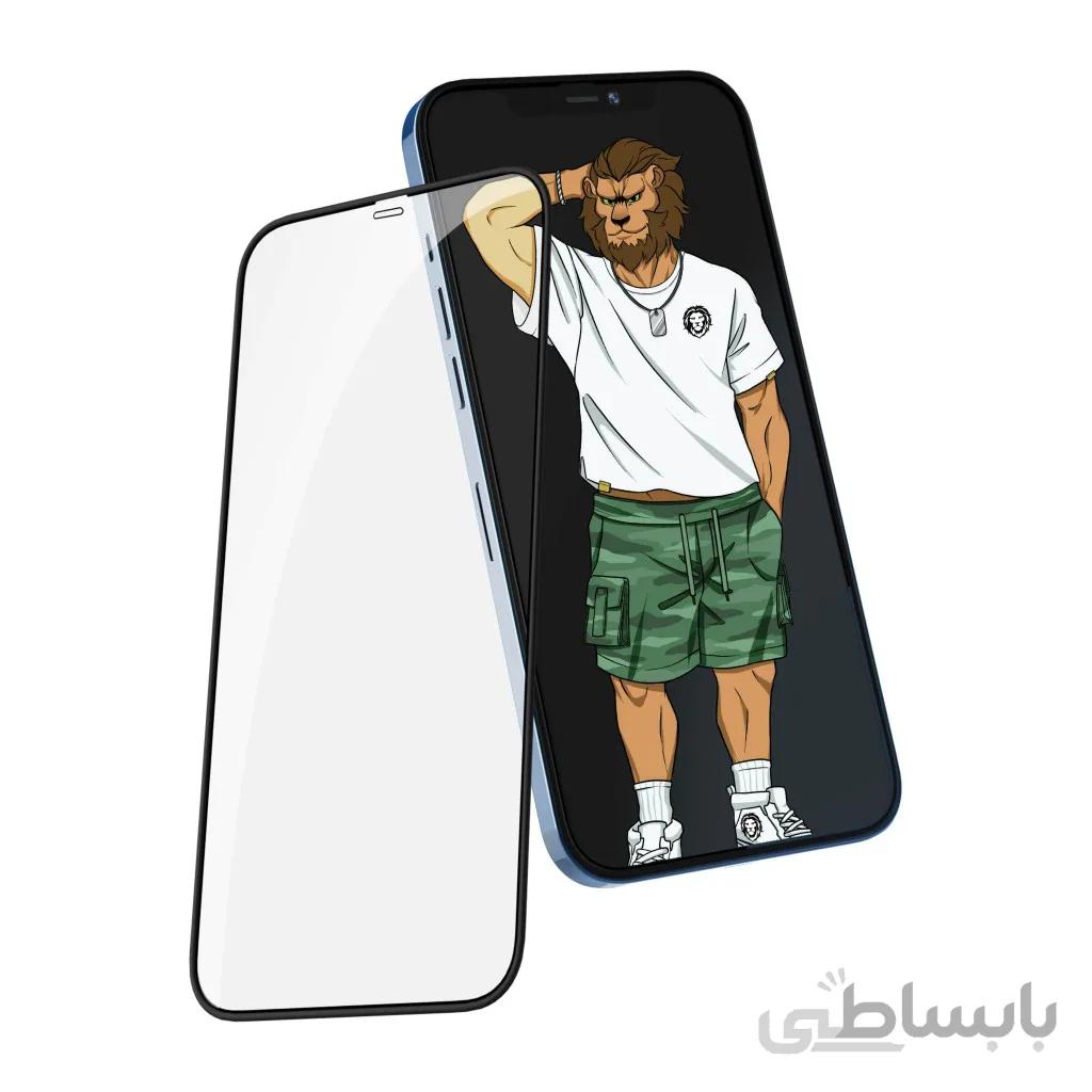 گلس محافظ صفحه ایفون 12 پرو مکس مدل 3D silicone plus