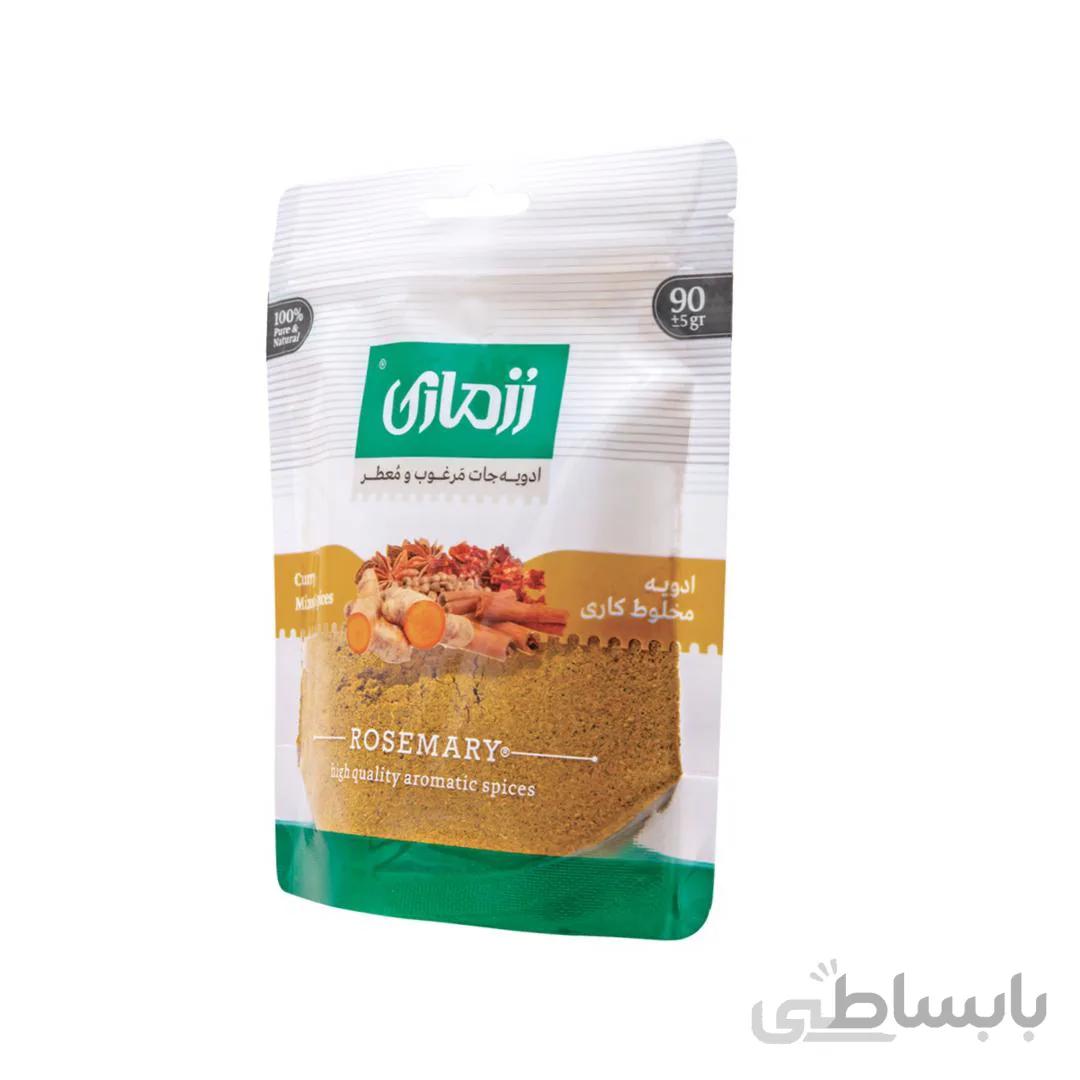 ادویه مخلوط کاری رزماری زیپ کیپ ۹۰ گرمی – کارتن ۱۲ عددی