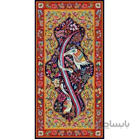 نخ و نقشه فرش تمام ابریشم کد 11