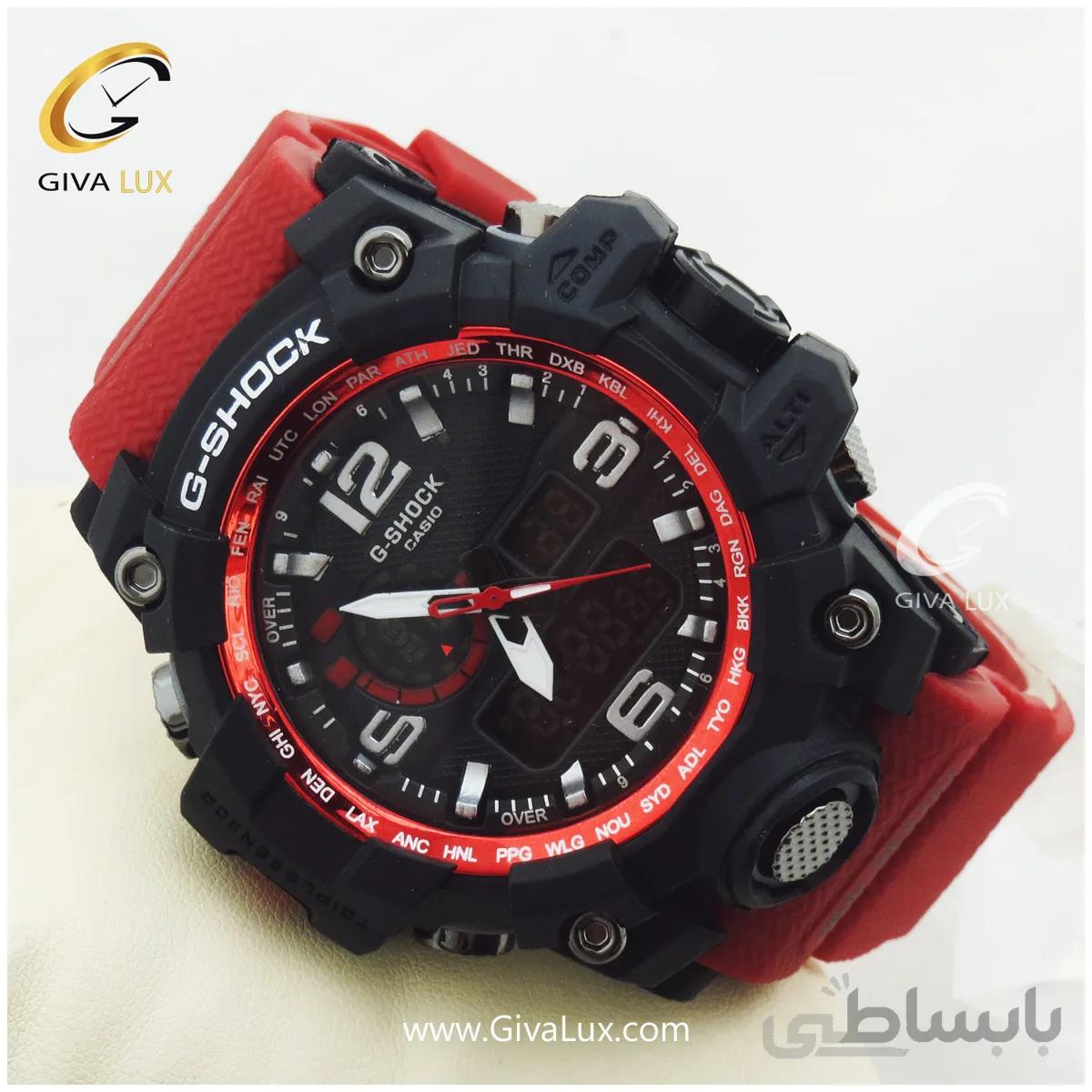 ساعت مچی اسپرت کاسیو جیشاک G-shock دو زمانه کد 980178