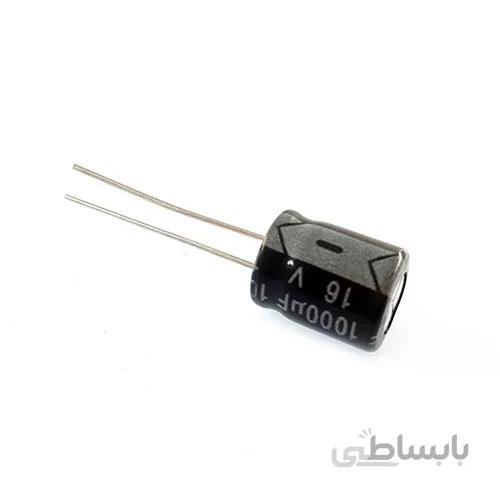 خازن الکترولیتی 1000 میکرو فاراد 16 ولت - هانیپا الکترونیک