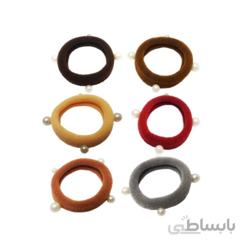 کش مو دخترانه طرح مروارید 12 تایی