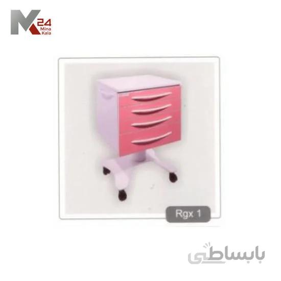 روتور 4 کشو MDF با پایه پروانه ای برجسته و دستگیره فلزی RGX1