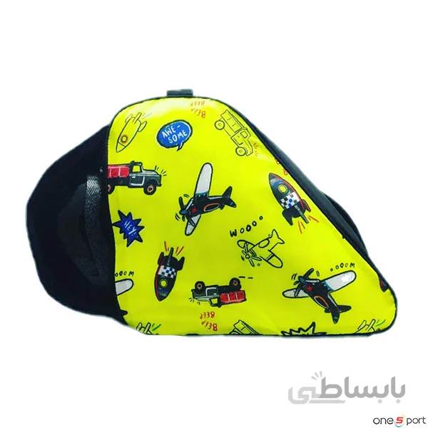 کیف اسکیت بچگانه طرح دار | زرد