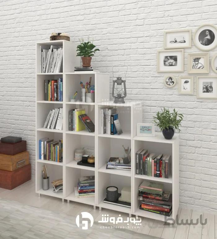 قفسه کتاب چوبی (MDF)