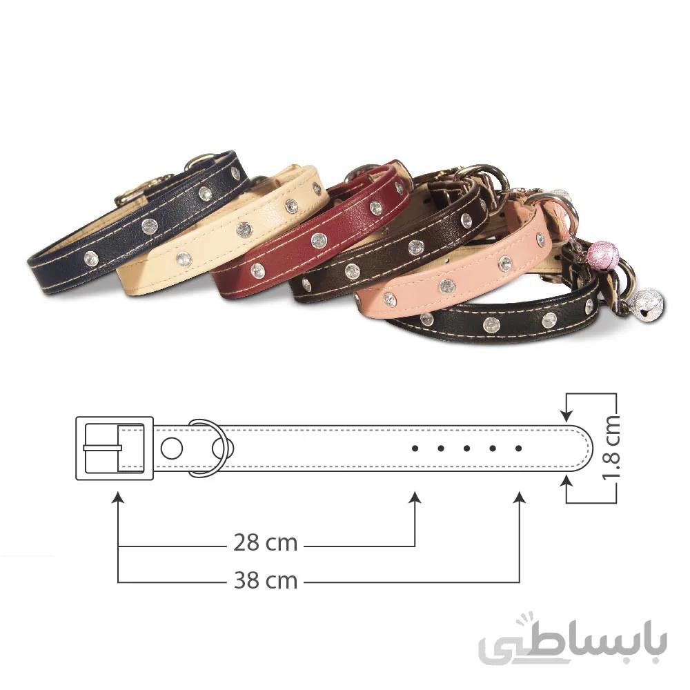 قلاده گردنی نگین دار سگ و گربه نیناپت سایز 3 ا Ninapet Neck Collar For Small Dogs And Cats Size3