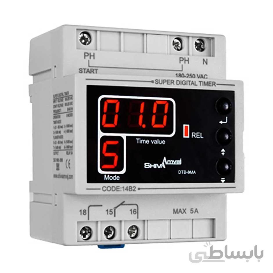 سوپر تایمر دیجیتال شیوا امواج 220VAC ا SUPER DIGITAL TIMER SWITCH SHIVA AMVAJ