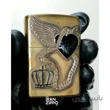 فندک اصل زیپو مدل Winged Heart | کاستوم ژاپن
