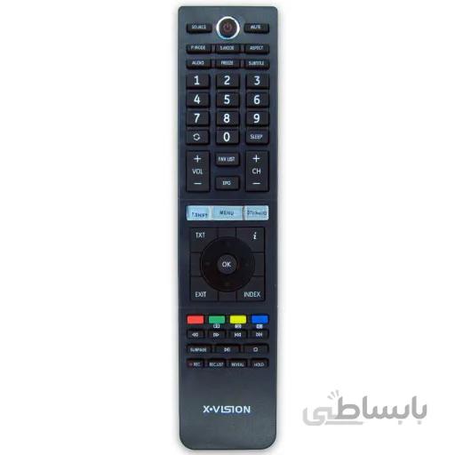 کنترل تلویزیون ال ای دی LED ایکس ویژن X VISION مدل دکمه شیشه ای